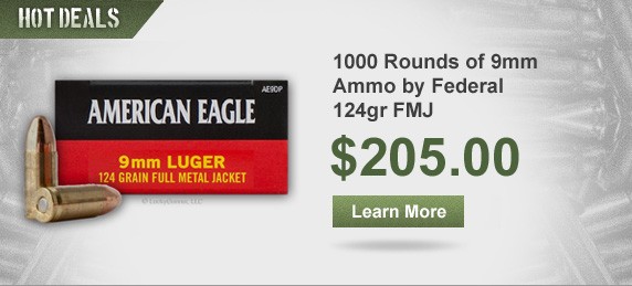 Hot Deal on Bulk Federal American Eagle 9mm Ammo