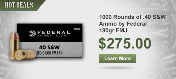 Hot Deal on Bulk Federal American Eagle 40 S&W Ammo